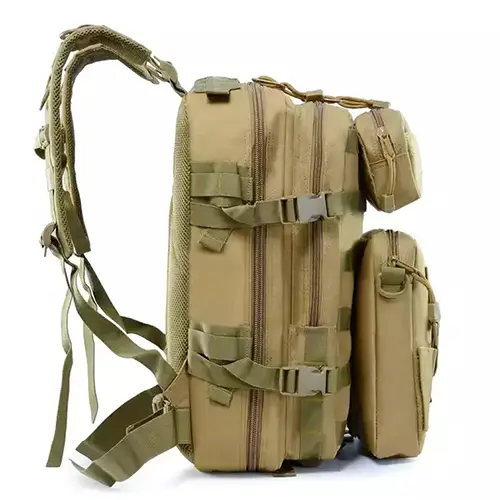 Tactical MOLLE Assault Backpack with Multi-Compartment Design